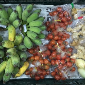 2/9(fri)本日の仕入れです。  うるま市 玉城勉さんの自然栽培のミニトマト・新生姜・新玉ねぎ・銀バナナが入荷しました！